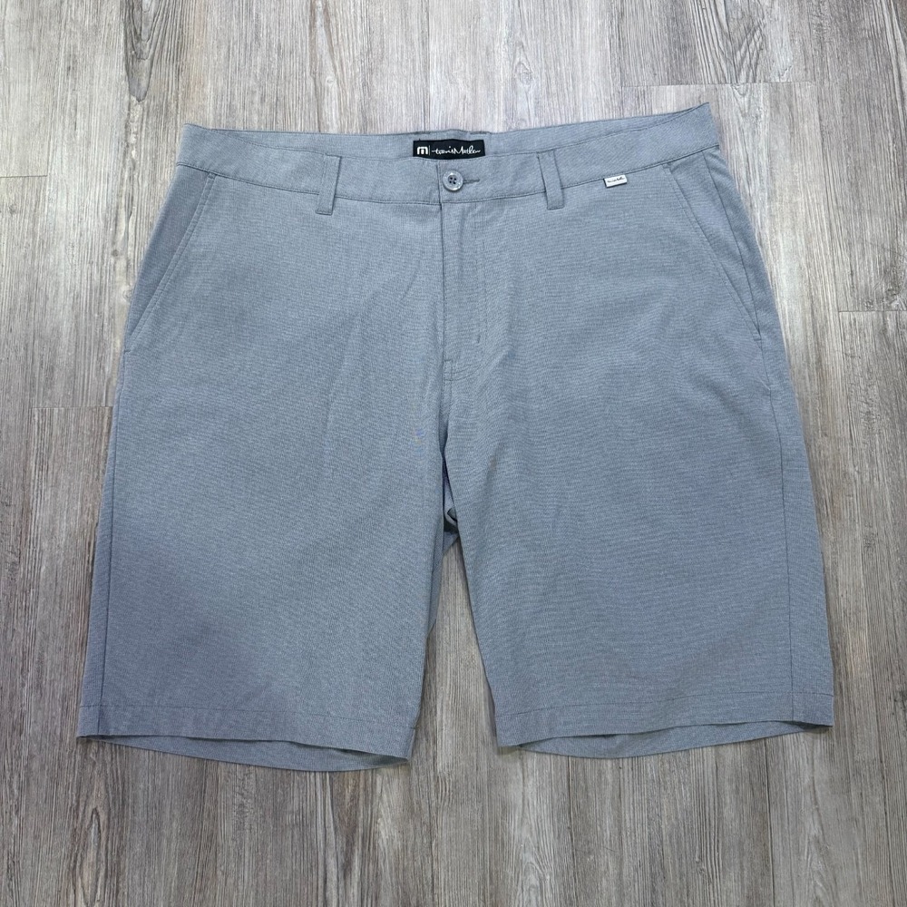 Travis Mathew Mens 38 Beck Shorts‎ Light Gray